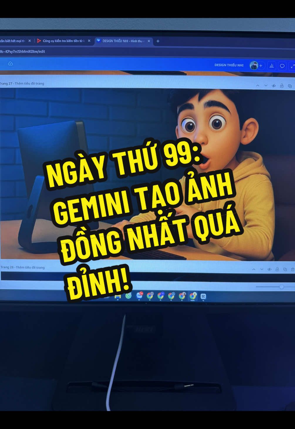 Gemini tạo ảnh đồng nhất nhân vật Miễn phí quá đỉnh #100ngaykhoinghiep #gemini 