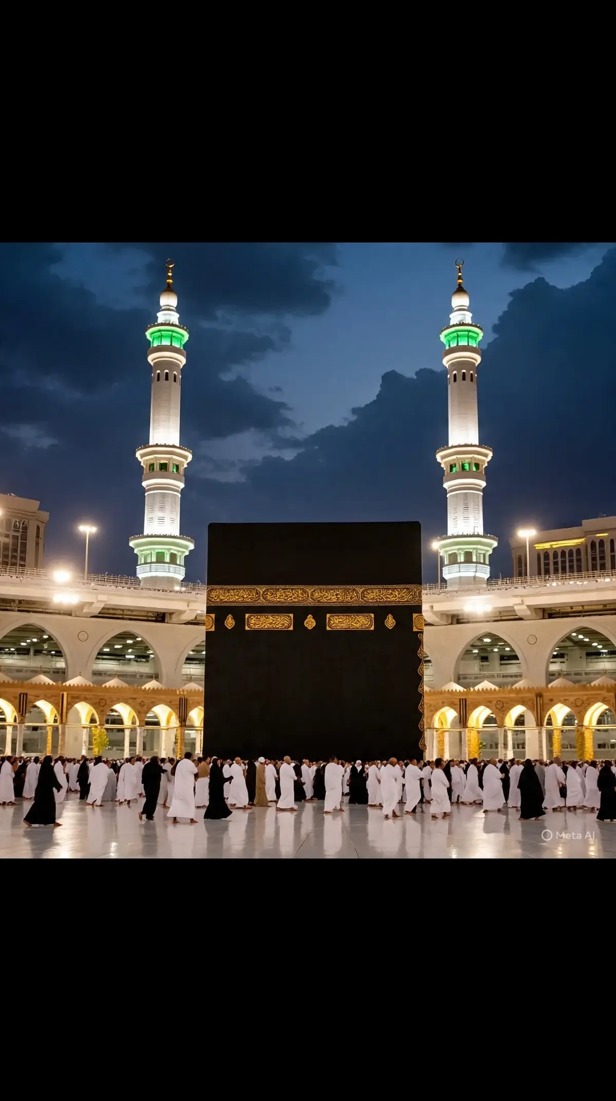 This image capture so the majestic beauty of masjid al-Nabwi, the prophet's mosque located in the hole city of Madina.the iconic green dome mark the resting place of the prophet Muhammad (PHUH). Sorrounded by elegant minaets, the mosque's stunning architecture is mu illuminatied under a blue sky. The expensive marbel courtyard reflects the sift sunlight, creating a serene and spiritual atmosphere. Pilgrims are seen peacefully walking and praying, symbolizing the unity and devotion of Muslim from around the world. This sacred site is not only an architectural masterpiece but also a place of deep reverence and tranquility. #for you 10k#viral #1millionviews #2025 #foryou #
