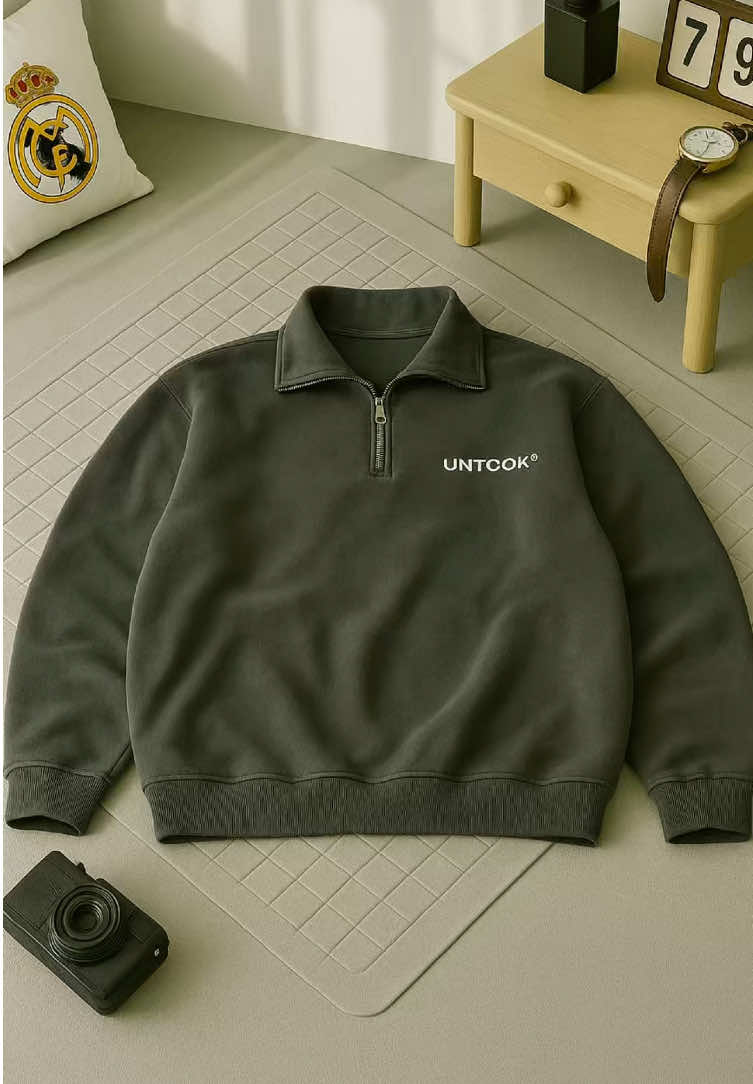 Halfzip Rugby Shirt Dark Grey keren banget woii #sweater #sweaterpolos #crewneck #seeatermurah #halfzip 