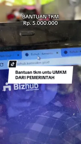 Bantuan TKM umkm dari pemerintah sebesar 5jt #tkm #bizhub #bantuantkm #bantuanumkm2025 