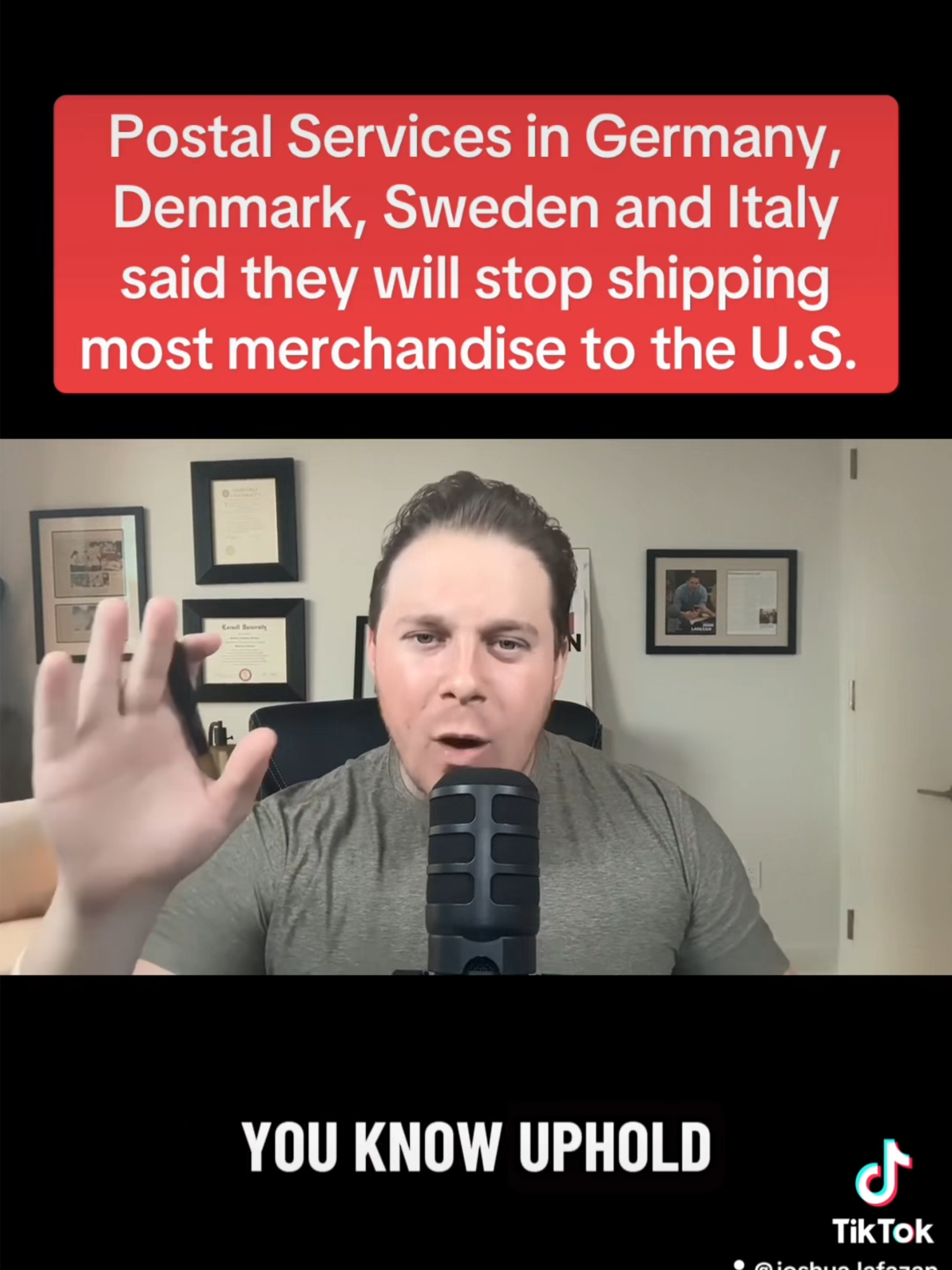 European Allies TO STOP SHOPPING Goods to America Over TRUMP TARIFFS — Will CRUSH U.S. Businesses   #news #politics #trump #usa #breakingnews #donaldtrump #democrat #republican #congress #politicaltiktok #europe #world #business #money #shipping #tariffs #economy  📦 European Postal Services Cut Off the U.S.  🚨  This is huge: postal services in Germany, Denmark, Sweden, and Italy have just announced they will stop shipping most merchandise to the United States effective immediately. And on Monday, France and Austria will follow.   ⚠️ Why is this happening? The answer is simple: Donald Trump’s reckless tariff plan. By slapping huge new trade fees on imports, Trump has made it nearly impossible for European carriers to afford shipping goods to the U.S. The costs are too high, the rules too confusing, and America’s allies are saying “enough.”   💥 The consequences are massive:  American businesses that rely on European products — from clothing to specialty parts — will face major shortages.  Consumers will see higher prices, fewer options, and empty shelves.  Allies in Europe, some of our closest partners, now see the U.S. as an unreliable trading partner.  This isn’t just about packages. This is about America’s place in the world.  🌍  Trump promised his tariffs would make America stronger and bring back manufacturing. Instead, they are isolating the U.S., driving up costs, and damaging critical relationships with allies. European countries are making it clear: they won’t play along with Trump’s trade war.   📉 For ordinary Americans, this means everyday life is about to get harder. Small businesses that sell European goods may not survive. Families who order products from Europe won’t be able to. And U.S. exporters could face retaliation, further squeezing American farmers and manufacturers.   👉 Bottom line: Trump’s tariff plan isn’t “America First.” It’s America alone. And the ones who will pay the price aren’t politicians in Washington — it’s American businesses and consumers.
