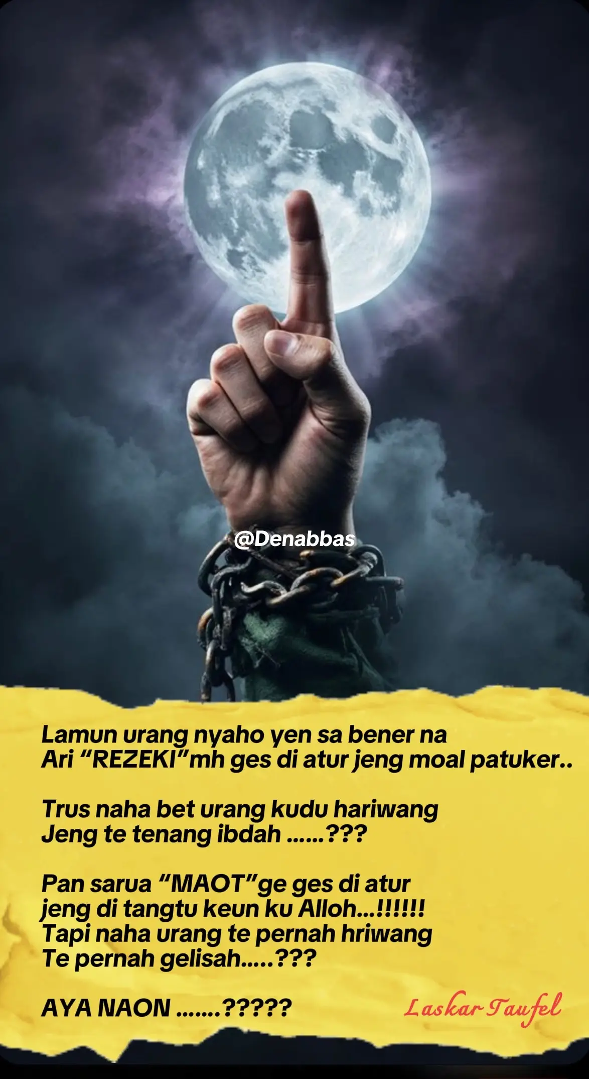 Aya naon( ada apah) #katakatamotivasi #katakatamutara #fy #islamicquotes #ajengancaringin 