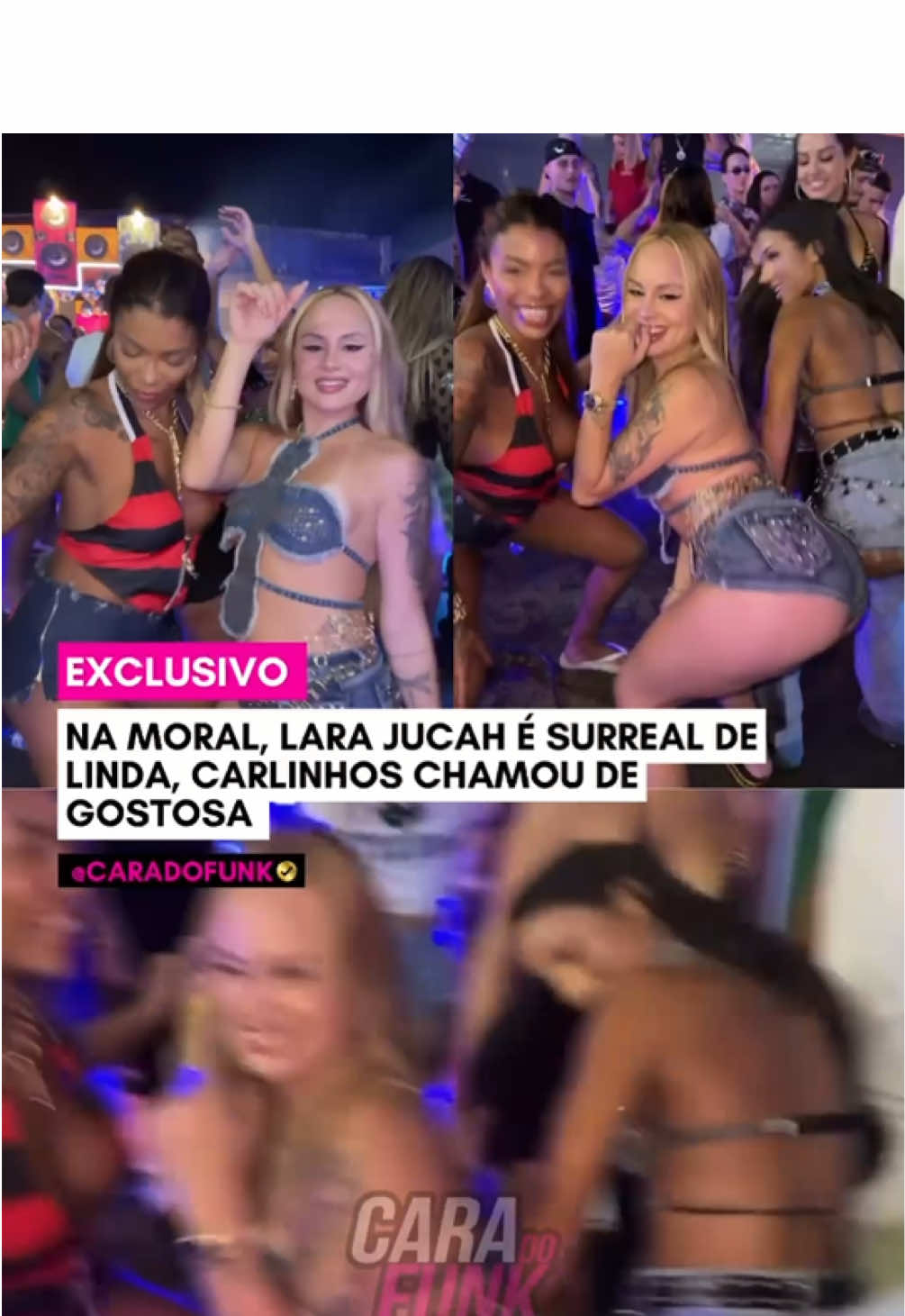 Na moral Lara Jucah é perfeita, Carlinhos mais chamou ela de gostosa quando estava dançando #caradofunk  