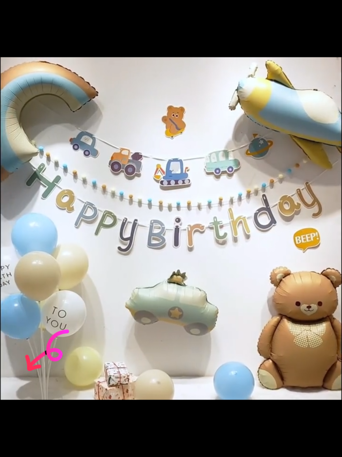 ชุดลูกโป่งวันเกิด พร้อมส่งจ้า#ร้านไทย #สุขสันต์วันเกิด #วันเกิด #happybirthday #ลูกโป่ง 