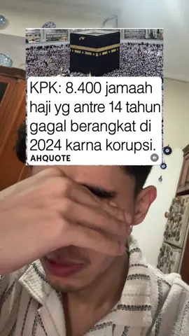 Ngebayangin kakek nenek yang ngumpulin duit belasan bahkan puluhan tahun tapi harus gagal berangkat haji lalu keburu dipanggil yang maha kuasa