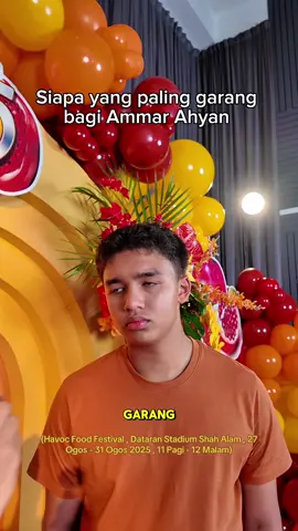 Lucu jawapan Ammar Ahyan ni 🤣 #havocfoodfestival #kunafaaiwahhh #fyp 