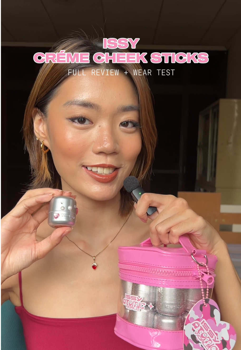 full review of @Issy Cosmetics créme cheek sticks! 💗 #makeupph #beautyph #makeupreview #localmakeup #issy 