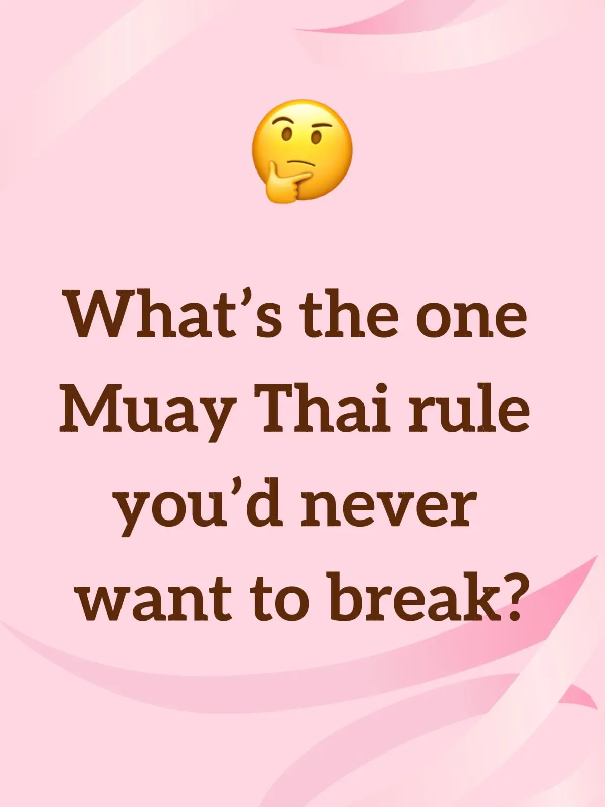 Not saying “oeyyyy” when you land a kick #muaythai 