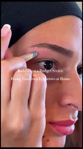 You’re Not Broke, You’re Just Lazy Series - DIY Eyebrows at Home ! #baddiesonabudget #beautyhacks #eyebrowtutorial #diygirly #capcut 