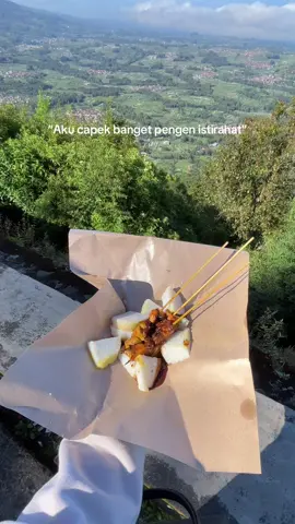 Lontong sate with view 