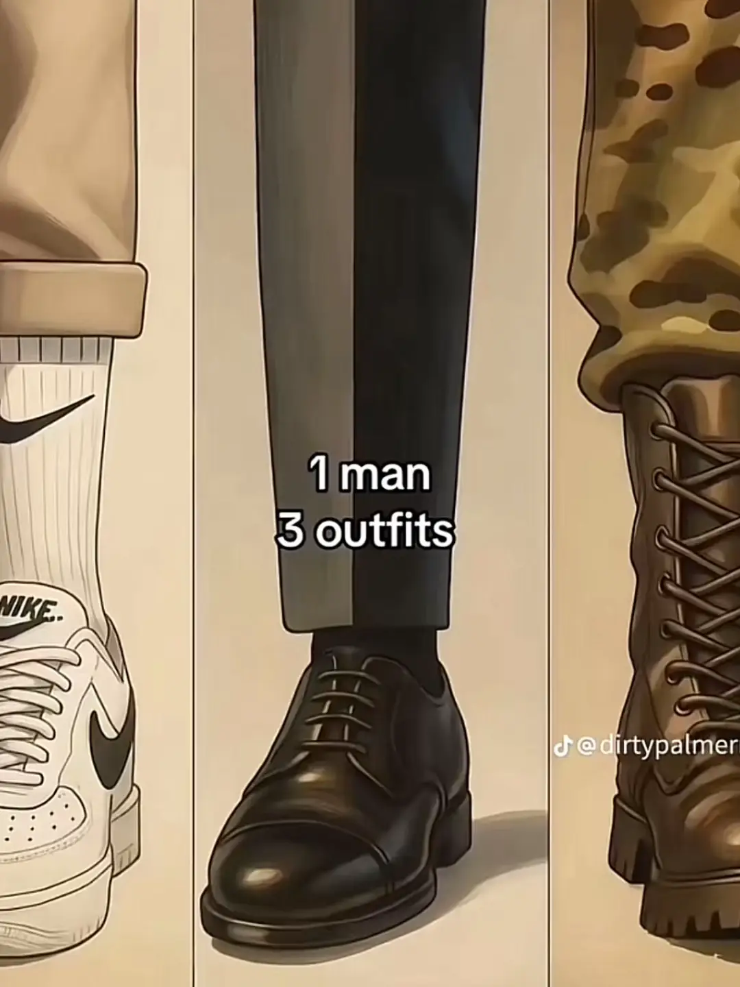 1 man 3 outfit #fyp #fypシ゚ 