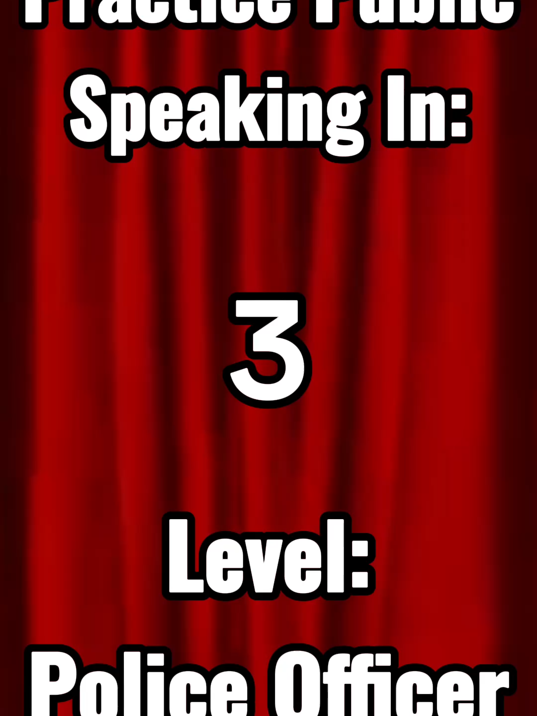 Practice Speaking as a Police Officer at a Crime Scene! #speech #motivationalspeech #speakingpractice #publicspeaking #police #policeofficer #detective #crime