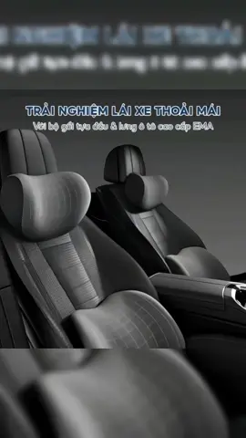 Bộ gối tựa đầu & tựa lưng ô tô chính hãng EMA thiết kế công thái học giảm đau cổ vai gáy, thắt lưng#viral #xuhuong #phutungoto #phukienoto #goituadauoto 