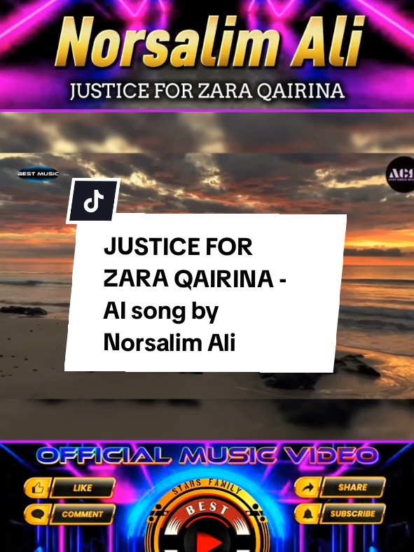 JUSTICE FOR ZARA QAIRINA - AI song by Norsalim Ali (Lyrics) #lagupopuler #liriklagu #trending #bestmusic 