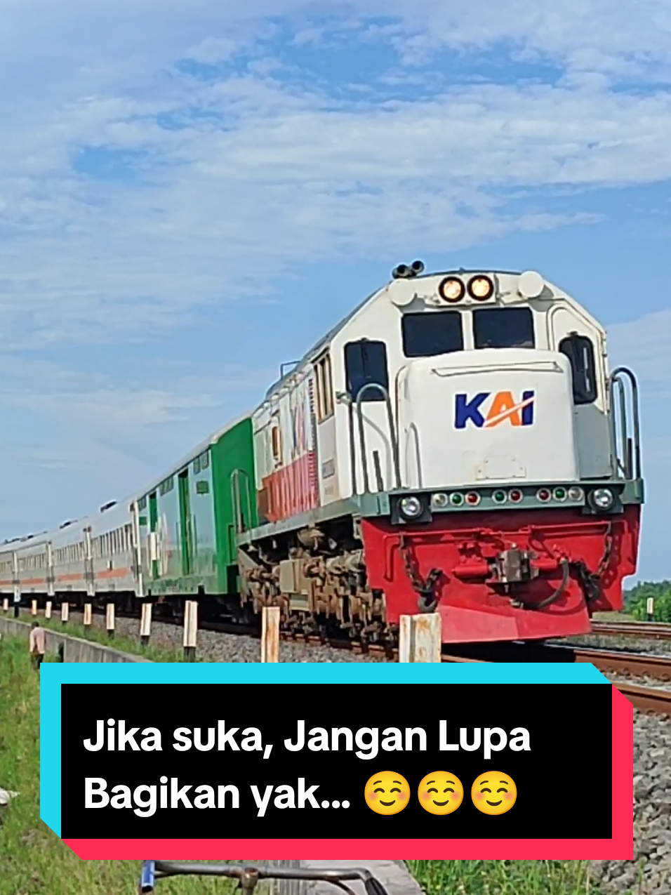 Naik Kereta Api Tut Tut🚂 🚃🚃🚃 #keretaapi #kai #keretaapiindonesia #laguanak #trending 