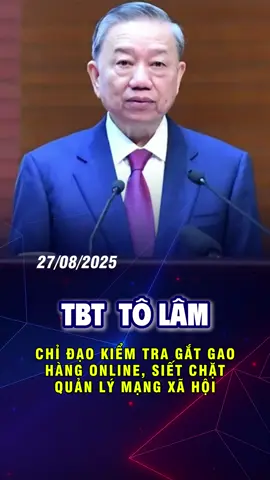 Tổng Bí Thư Tô Lâm chỉ đạo kiểm tra gắt gao hàng online, siết chặt quản lý mạng xã hội #sp8com #tinsotdeo #splivetinnew #sp8nhieuchuyenso1 #thutuong #chinhtri #tinmoinhat #tinhot #tôlâm #tổngbíthư #kiểmtrahànggiả #bánhàngonline #anhtoàntiêudùng #bộcôngan #việtnam