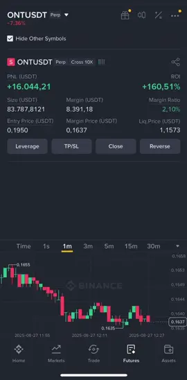 ONT Trade on Binance #trading #btc #crypto #bitcoin