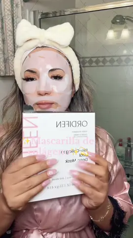Una mascarilla que se vuelve trasparente, con colágeno y muchas vitaminas @ORDIFEN #glasskincare #ordifencollagenmask #ordifen #koreanskincare #tiktokshopcreatorpicks 