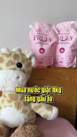 Mua nước giặt tặng gấu to #review #xuhuong #xuhuongtiktok #nuocgiat #mua1tang1 