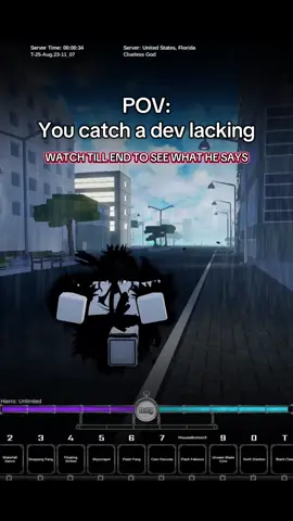 I caught a dev lacking and he threatened to nerf me in Type Soul #typesoul #setroboomin #nanoprodigy #roblox #fyp 