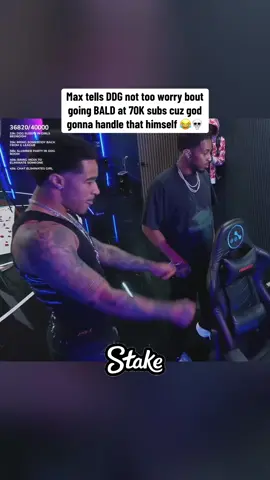 Max tells DDG not too worry bout going bald at 70K subs cuz god gonna handle that himself 😂💀#ddg #plaqueboymax #fyp #viral 