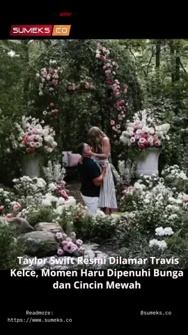 Taylor Swift dan Travis Kelce mengumumkan pertunangan mereka setelah dua tahun menjalin asmara. Taylor memamerkan cincin mewah hasil rancangan Travis sendiri. Selenhkapnya di www.sumeks.co #taylorswift #traviskelce #lamaran #viral #sumeksco 