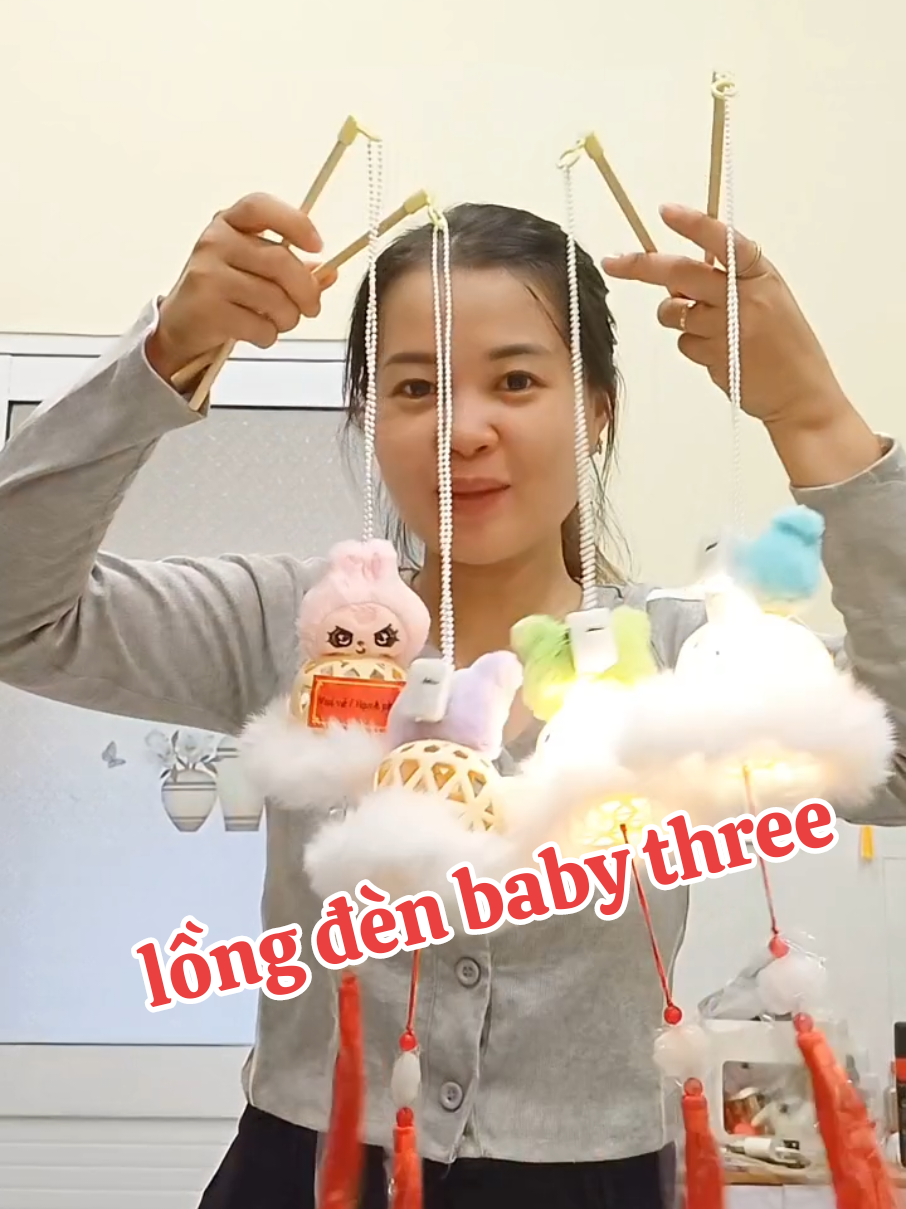 lồng đèn babythree #longdentrungthu #longdentrungthu2025 #dochoi #mebena268 