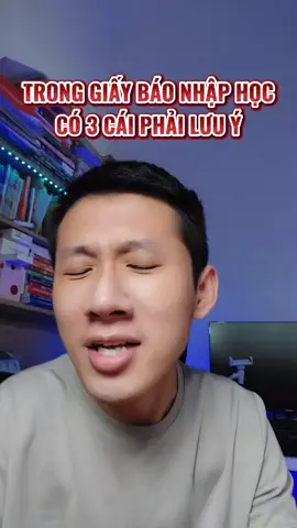 3 chỗ này trên giấy báo nhập học các bạn phải lưu ý cho mình #LearnOnTikTok #hoccungtiktok #biquyetdodaihoc #giaybaonhaphoc #education 