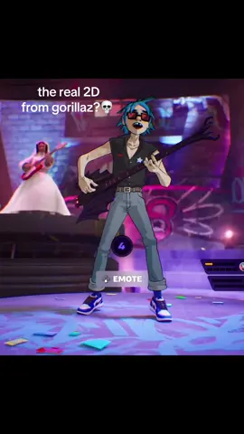 this MIGHT be the real 2D..💀 featuring @Uzui ᕙ(͡°‿ ͡°)ᕗ  #fortnite #gorillaz #viral #2dgorillaz #british