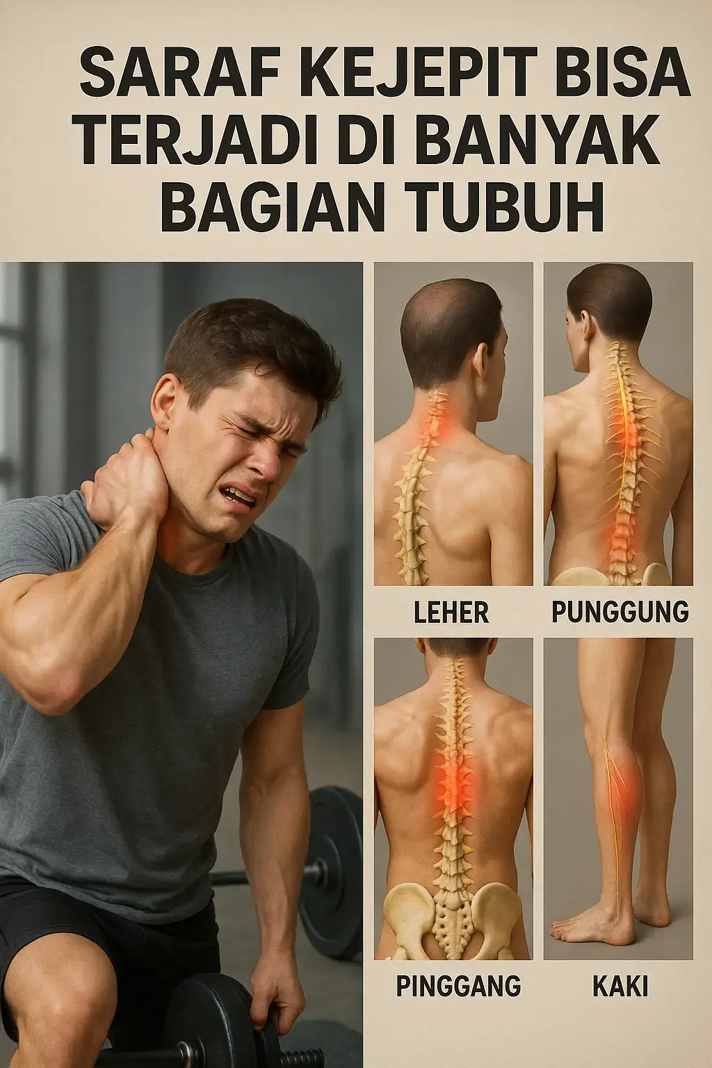 **“Saraf kejepit cuma di pinggang? SALAH BESAR!”** Faktanya, **saraf kejepit bisa terjadi di banyak bagian tubuh**: ✅ Leher – bikin sakit kepala, kaku, dan susah menoleh ✅ Punggung – nyeri menjalar ke bahu ✅ Pinggang – bikin susah duduk dan berdiri ✅ Kaki – kesemutan sampai sulit berjalan Dan kabar buruknya, **kalau diabaikan, semua ini bisa berakhir dengan kelumpuhan!** Jadi kalau Anda merasa nyeri, kaku, atau kesemutan yang nggak kunjung hilang, **jangan tunggu parah!** Ada cara alami untuk mengatasinya: **Terapi Nutrisi Herbal Cina** – membantu mengurangi peradangan, memperkuat saraf, dan mengembalikan mobilitas tubuh Anda tanpa operasi! 👉 **DM atau Inbox sekarang** untuk info lengkapnya. Karena rasa sakit yang Anda abaikan hari ini bisa jadi bencana besok! #SarafKejepit #fyp #foryou #healthylife 
