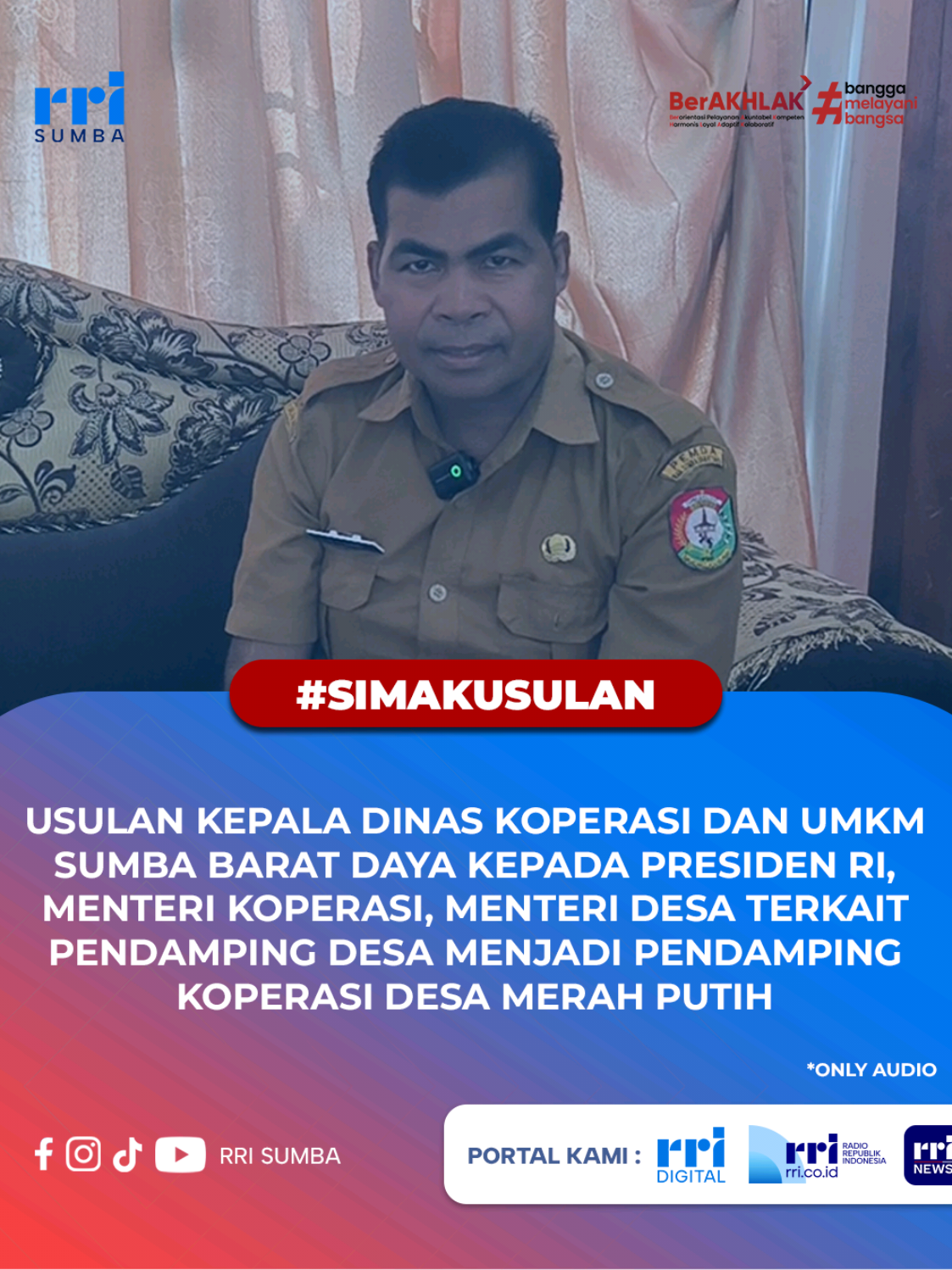 Kadis Koperasi & UMKM Sumba Barat Daya memberi usulan kepada yth. Presiden RI @sekretariatpresiden, menteri koperasi @kemenkopri, menteri desa @kemendespdt, mengenai pendamping tenaga ahli desa menjadi pendamping koperasi desa merah putih... #SimakUsulan Kadis Koperasi & UMKM SBD di video ini...🙏 #presidenri #prabowo #kopdesmerahputih #sumba 