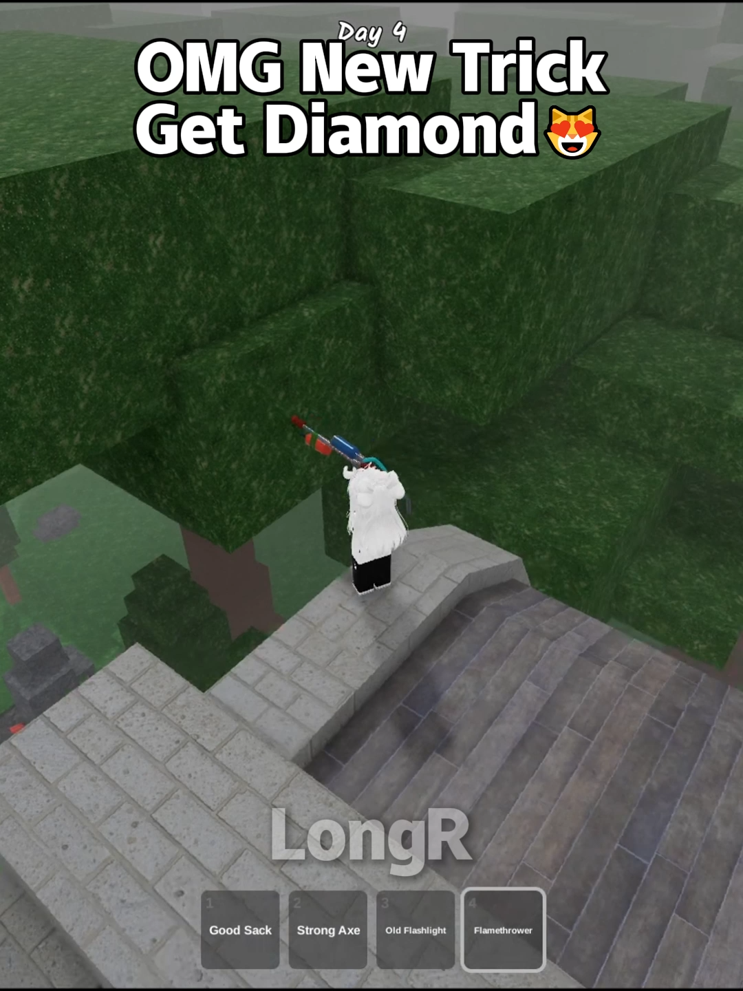 OMG New Trick Get Diamond😻  #roblox #99nightintheforest #longr #usa