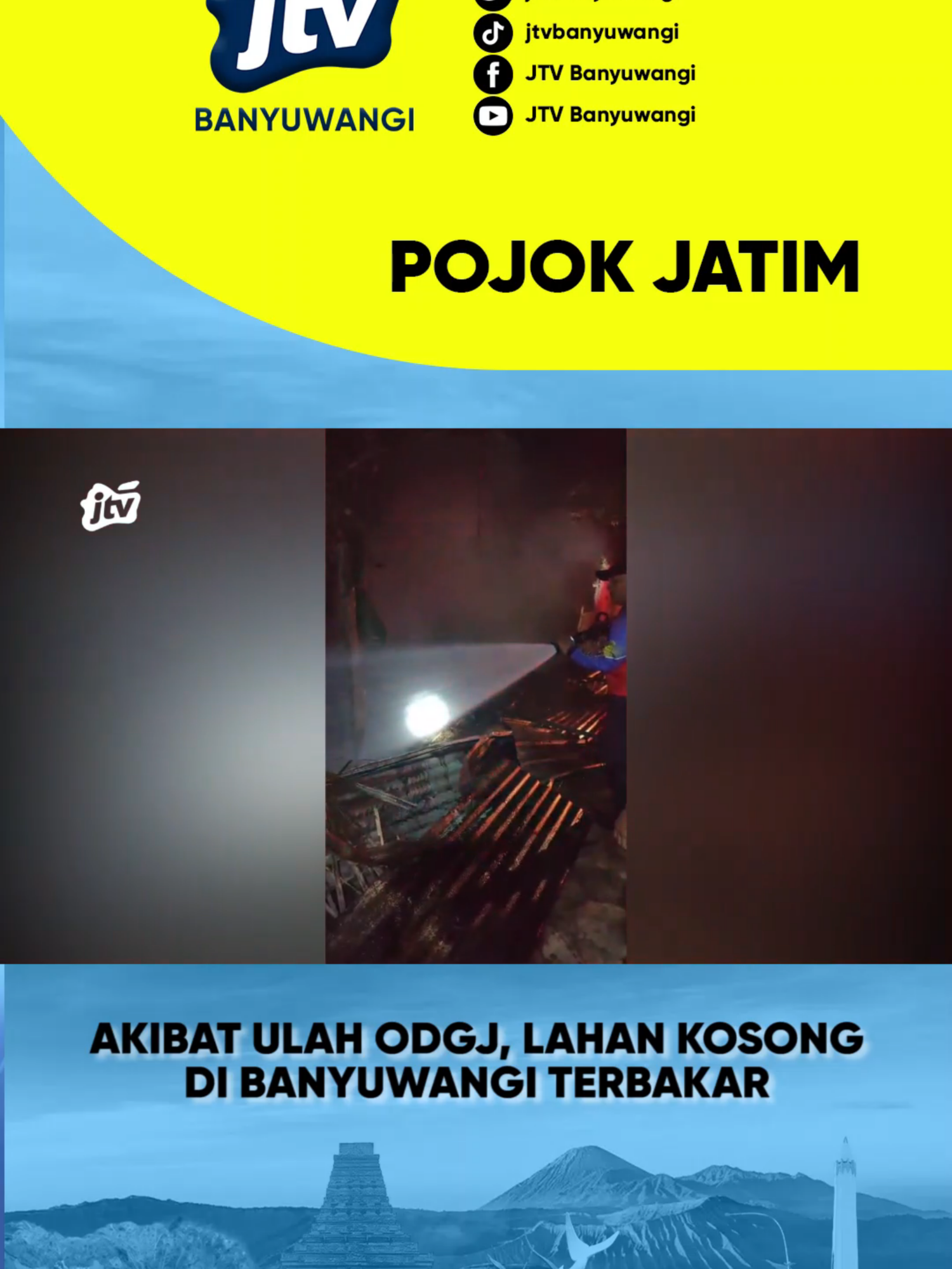akibat ulah ODGJ, lahan kosong di Banyuwangi terbakar #berita #news #jtv #jtvbanyuwangi #banyuwangi #jawatimur #trendingindonesia #fyp #fypindonesia