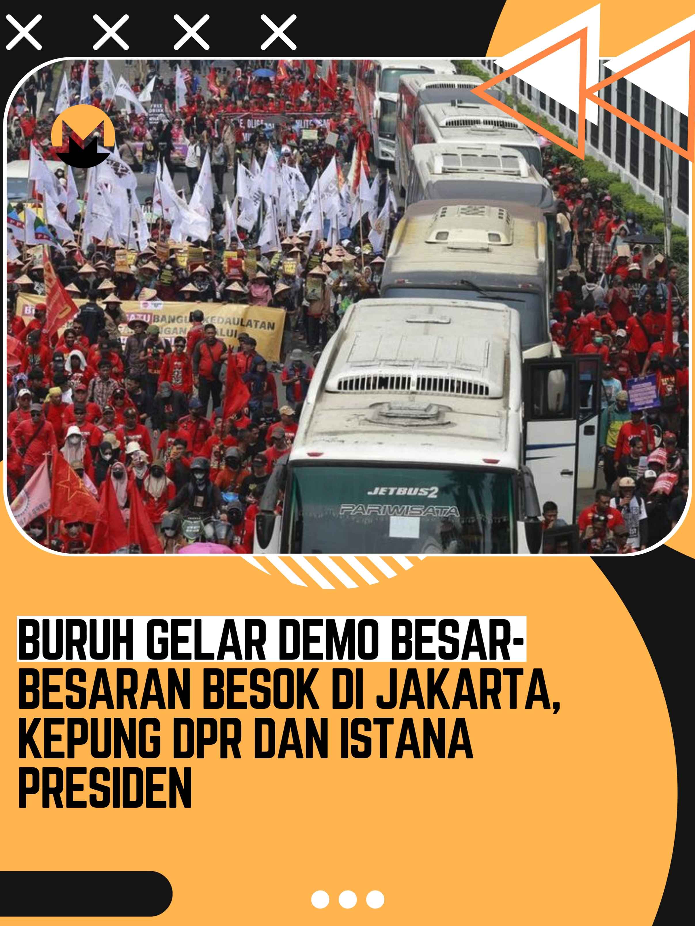Puluhan ribu buruh dari berbagai wilayah di Indonesia akan menggelar aksi serentak besok, Kamis (28/8/2025). Aksi nasional ini diprakarsai oleh Partai Buruh, Koalisi Serikat Pekerja, termasuk di dalamnya Konfederasi Serikat Pekerja Indonesia (KSPI). Presiden KSPI yang juga Presiden Partai Buruh Said Iqbal, di Jakarta, aksi akan dipusatkan di depan DPR RI atau Istana Kepresidenan. Tidak kurang dari 10 ribu buruh dari Karawang, Bekasi, Bogor, Depok, Tangerang, dan DKI Jakarta akan bergerak menuju pusat ibu kota. Sementara itu, aksi serupa juga akan digelar secara serentak di berbagai provinsi dan kota industri besar, antara lain: Serang - Banten, Bandung - Jawa Barat, Semarang - Jawa Tengah, Surabaya - Jawa Timur, Medan - Sumatera Utara, Banda Aceh - Aceh, Batam - Kepulauan Riau, Bandar Lampung - Lampung, Banjarmasin - Kalimantan Selatan, Pontianak - Kalimantan Barat, Samarinda-Kalimantan Timur, Makassar - Sulawesi Selatan, Gorontalo, dan berbagai daerah lain.