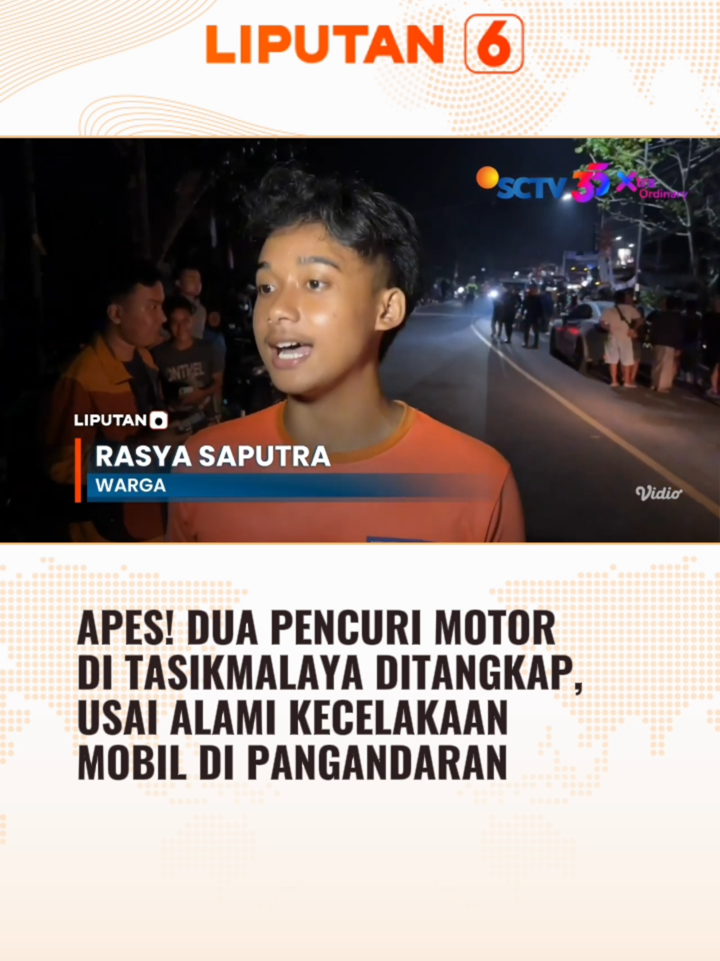 Apes! Dua pencuri motor di Tasikmalaya ditangkap usai alami kecelakaan mobil di Pangandaran. #Liputan6 #Liputan6SCTV