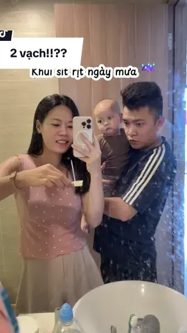 Khui sít rịt ngày mưa cùng Sóc nha các dì 😆 người lo nhất chắc là Sóc kkk #embedangyeu #mevabe #fyp 