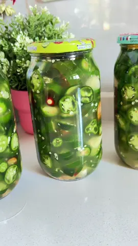 Jalapeño Biber Turşusu 🌶️🍋 Malzemeler (3,5 kg biber için) 	•	3,5 kg jalapeño biber 	•	Her 1 kg kavanoz için (3,5 katı hesaplanmış): 	•	35 diş sarımsak 	•	3,5 tatlı kaşığı toz şeker 	•	3,5 çay kaşığı limon tuzu 	•	3,5 çay bardağı üzüm veya elma sirkesi 	•	3,5 yemek kaşığı turşuluk kaya tuzu 	•	3,5 dilim limon (her kavanozun en üstüne 1 dilim olacak şekilde) 	•	Her kavanoz için 6-7 adet nohut (turşunun diri kalması için) 	•	Kaynar su Yapılışı 	1.	Jalapeño biberleri iyice yıkayıp saplarını temizleyin. 	2.	Kavanozların dibine birkaç diş sarımsak ve 6-7 adet nohut koyun. 	3.	Üzerine biberleri doldurun, aralara sarımsak serpiştirin. 	4.	Ölçülü tuz, şeker, limon tuzu ve sirkeyi her kavanoza paylaştırın. 	5.	Her kavanozun en üstüne 1 dilim limon yerleştirin. 	6.	Kaynar suyu kavanozlara doldurun. 	7.	Kapaklarını sıkıca kapatıp ters çevirin, tamamen soğuyana kadar bekletin. 📍 Serin ve karanlık bir yerde saklayın. 2-3 hafta içinde kıtır kıtır turşunuz hazır! 😋 #jalapenoturşusu #biberturşusu #tursutarifi #kışlıkhazırlık #turşuyapımı      