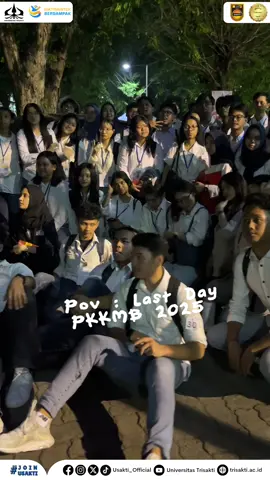 Halo #TrisaktiMuda2025  ✨ The Day Is Last day PKKMB 2025 ✨ Terima kasih untuk tawa, cerita, dan kenangan yang gak bakal terlupa. See you on campus, Trisakti Muda! 🫶  #PKKMBUSAKTI2025 #joinusakti #MahasiswaAktif #USAKTI 