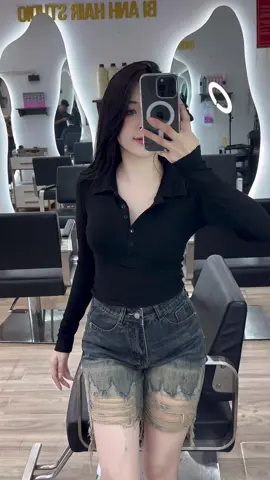 Quần jean ngố nữ #jeans 
