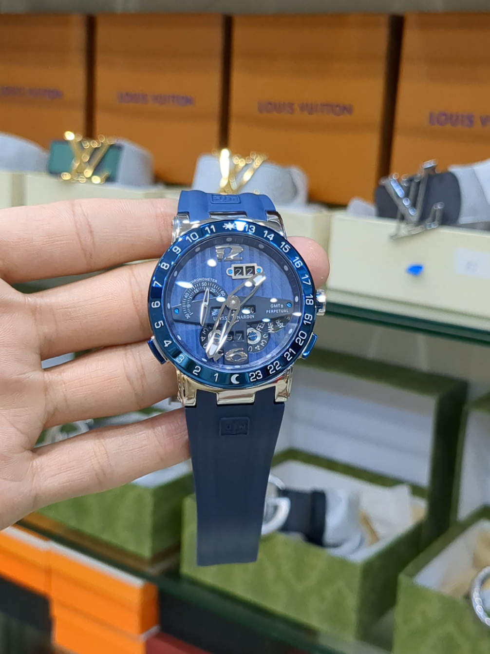 Ulysse Nardin Executive EI Toro Perpetual Calendar  #wristwizard  #Bluestrap #wristwizard  #unfreezemyacount  #newwatches2025 