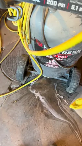 This is your sign to actually tilt your air compressor when you drain it of air. 