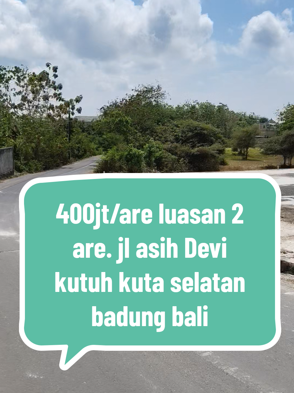 08179734451 Tanah kavling di Jl asih Devi, kutuh, kuta selatan, Badung, Bali ° luas tanah start 200m² ° shm, zona kuning ° Akses jalan Aspal 6 meter ° siap bangun, PLN , PDAM, tinggal sambung ° cocok untuk Villa, Residen, Home stay, Kos kosan ° Harga 400jt/are ° Khusus  kav. A1, B1, C1. Harga 425jt) are ° WA.me/628179734451 (kam)  ° pin lokasi https://maps.app.goo.gl/qQNopYLuN14wZY5w6?g_st=iw *** Cek tanah dan rumah lainnya https://shorturl.at/se8gr (Video)  https://shorturl.at/6VkkY (Foto) #jualtanahkavlingkutuh  #dijualtanahkavlingmurah  #jualtanahmurahdikutuh  #tanahmurahkutuhdijual