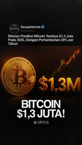 Menurut laporan terbaru dari Bitwise, compound annual growth rate (CAGR) Bitcoin diprediksi mencapai 28,3% per tahun, yang bisa mendorong harga menjadi $1,306,740 pada tahun 2035. Faktor utama yang mendorong kenaikan ini meliputi adopsi institusional yang meningkat, pasokan Bitcoin yang terbatas, dan pergeseran paradigma pasar — di mana siklus empat tahunan seperti halving sudah mulai ditinggalkan. Bitcoin kini dianggap sebagai aset institusional utama, dengan prospek menjadi komponen utama portofolio masa depan seperti dana pensiun dan sovereign wealth fund. Instagram : sscapitalclub  #sscapitalclub #bitcoin #cryptocurrency 