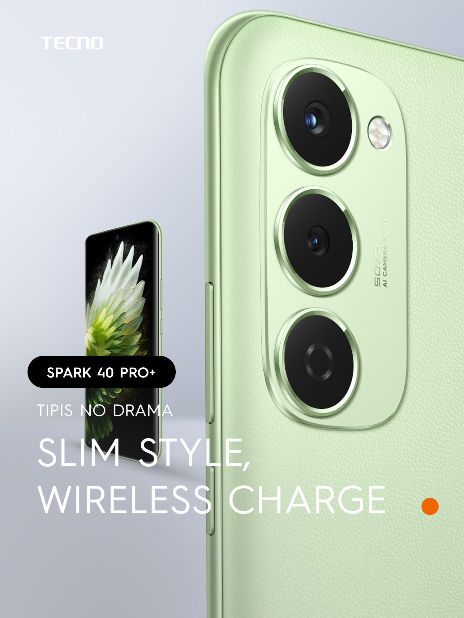 ✨ Tipis No Drama mau lewat nih! TECNO SPARK 40 Pro+ smartphone tipis yang ramping tapi nggak main-main ✨ 💎 Desain tipis & stylish ⚡ Performa kencang dengan Mediatek Helio G200 🔋 Baterai 5200mAh + 30W Wireless Charging Semua kenyamanan ada dalam genggaman, tinggal kamu aja yang milih… Masa iya nggak mau punya? 😉💙 Dapatkan TECNO SPARK 40 Pro Series Disini! 💙 SPARK 40 Pro+ 16GB+128GB* → Rp2.449.000 💙 SPARK 40 Pro+ 16GB+256GB* → Rp2.579.000 (All Official Online Store) 💙 SPARK 40 Pro 16GB+128GB* → Rp1.979.000 (Eksklusif TikTok Shop & Tokopedia, 25–31 Agustus 2025) #SPARK40Pro #SPARK40Pro+ #SPARK40ProSeries #SPARKSeries #TECNOIndonesia