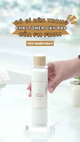 HƠN 3 TRIỆU CHAI ĐÃ BÁN – TOP 1 AMAZON ​ 👉 Rice Toner – must-have item toàn cầu:​ ✨ 77.78% chiết xuất gạo Yeoju → Làm sáng, chống oxy hoá​ ✨ 2% Niacinamide + Adenosine → Mịn da, kháng viêm​ ✨ Beta-Glucan + Hyaluronic Acid → Cấp ẩm tức thì, da căng mướt​ Không phải ngẫu nhiên là best toner toàn cầu – bạn thử chưa?​ #Imfromvn #Imfrom #toner #ricetoner #skincare