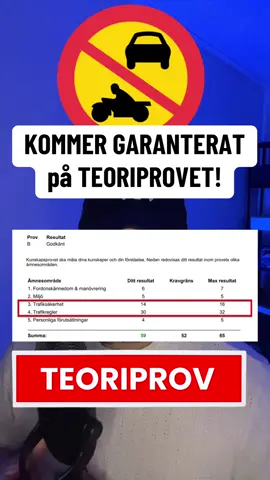 En SKYLT du MÅSTE KUNNA på TEORIPROVET! #körkort #förbudsmärke #teoriprov #vägmärken #teoriprovet 