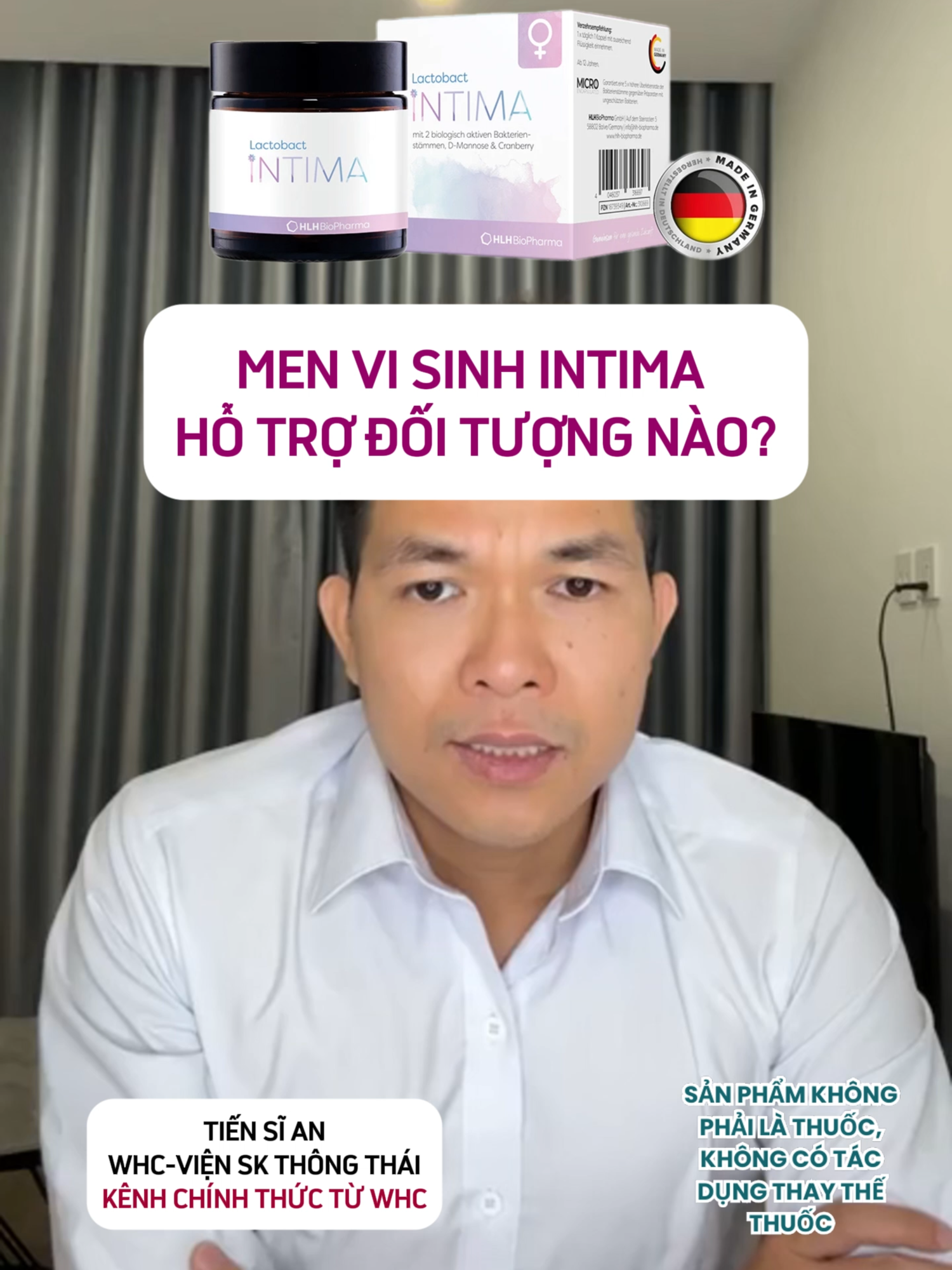 Men vi sinh Intima hỗ trợ đối tượng nào? #tsdsngocan #duczohar #whcsktt #songkhoe247 #intima