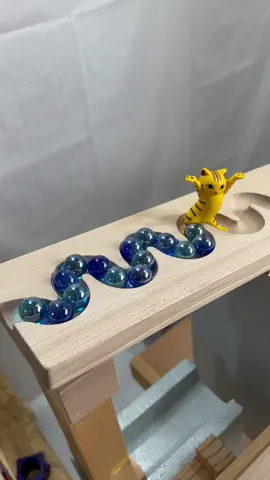 Marble Run ASMR ☆ Quadrilla Spiral   Wooden Snake Slope   Large Funnel #marbles #foryoupage #asmrvideo #fypシ #marble 