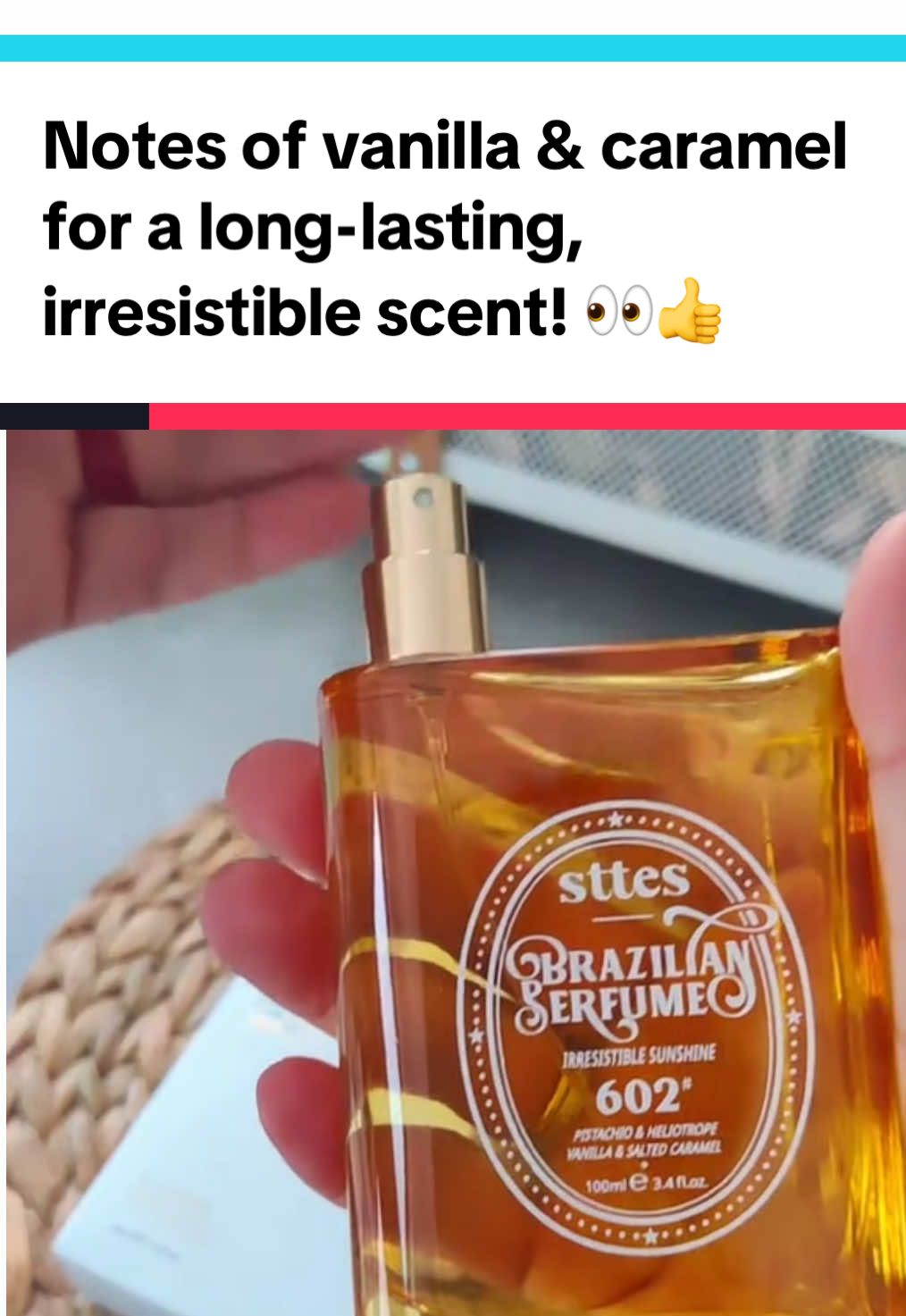 Sttes 602 Perfume – Sweet Vanilla Indulgence” ✨ A gourmand dream in a bottle 🍮🍦 Notes of vanilla & caramel for a long-lasting, irresistible scent. Your new signature fragrance is waiting 👉 Link in Orange Cart! 🛒😻 #PerfumeTok #VanillaGirl #TikTokMadeMeBuyIt #FragranceAddict #AmazonFinds