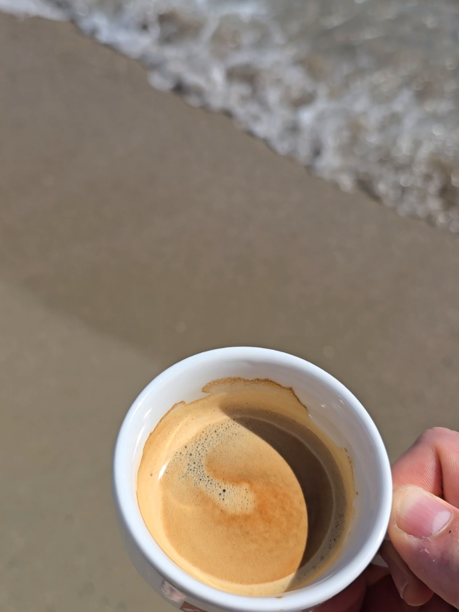 Cafeaua e cel mai bun aliment, nu? 😅 #coffee #cafea #beachvibes #plaja #coffeetime #morningcoffee #coffeelover #coffeeaddict #beachlife #summervibes #holidaymode #goodvibesonly #relax #viralvideo #funnyvideo #viatagrea #vacanta #fyp #forfun #trend 